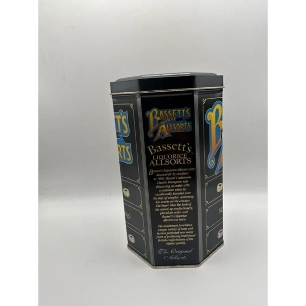 Vintage Bassetts‎ Liquorice Original All sorts Metal Tin Empty Collectible